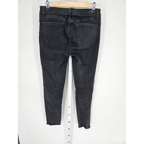 Paige Women's Black Cotton Blend Mid-Rise Verdugo Ankle Skinny Jeans Size 29 - Picture 3 of 6